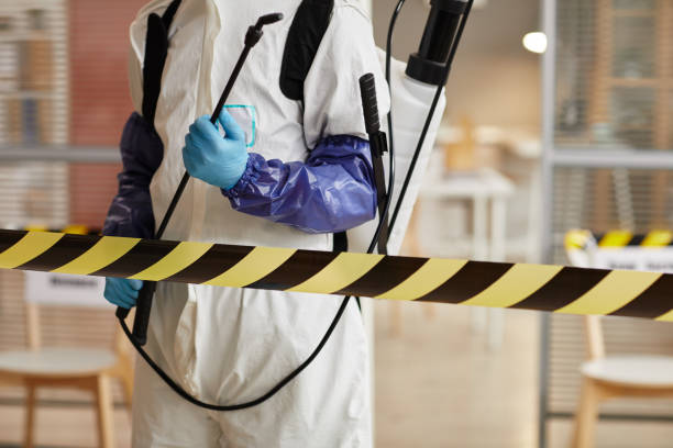 Professional Sewage Cleanup technician working in Lafayette, IN